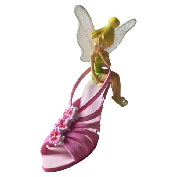 Hamilton Tinker Bell In The Pinks Shoe Figurine Disney Fairy Collectible - Picture 3 of 7